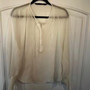 Zara Woman Studio Boho gauze Blouse